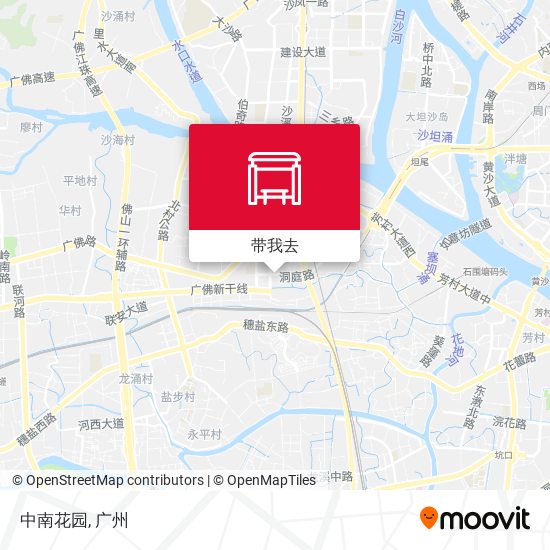 中南花园地图