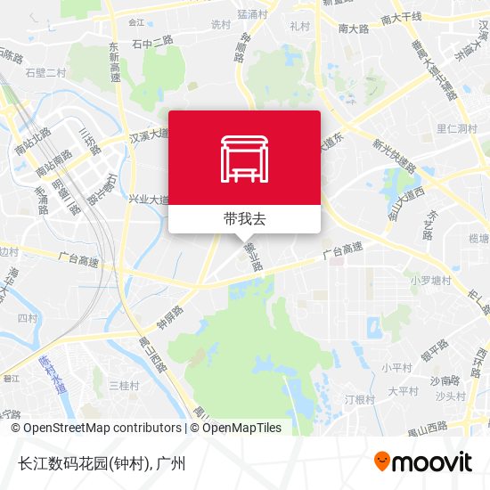 长江数码花园(钟村)地图