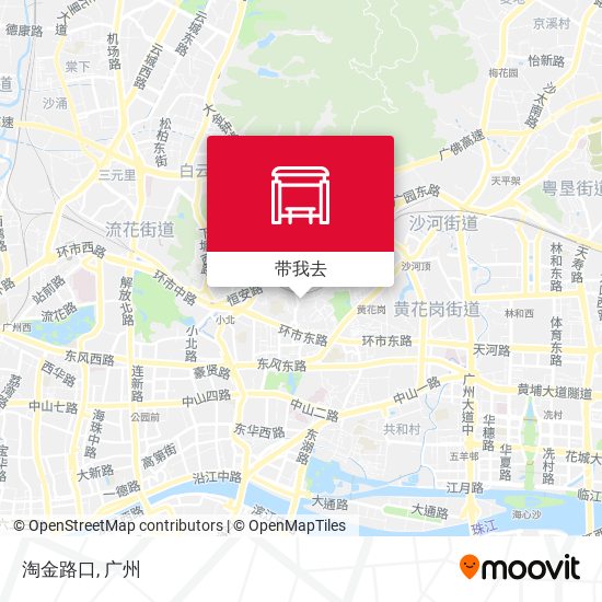 淘金路口地图