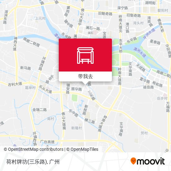 荷村牌坊(三乐路)地图