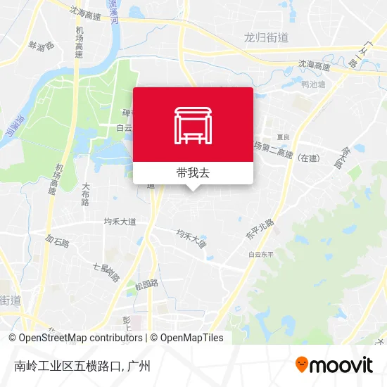 南岭工业区五横路口地图