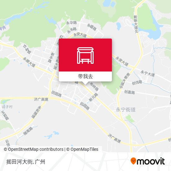 摇田河大街地图