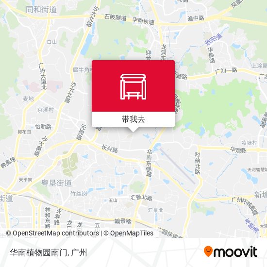 华南植物园南门地图