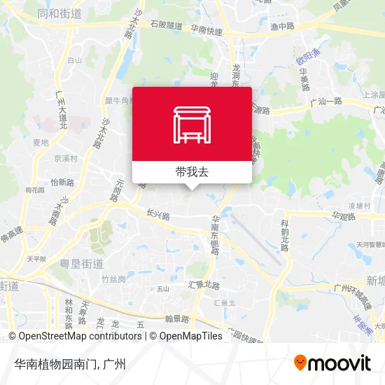 华南植物园南门地图