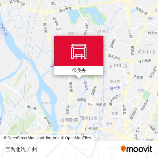 宝鸭北路地图