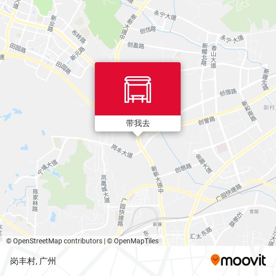 岗丰村地图