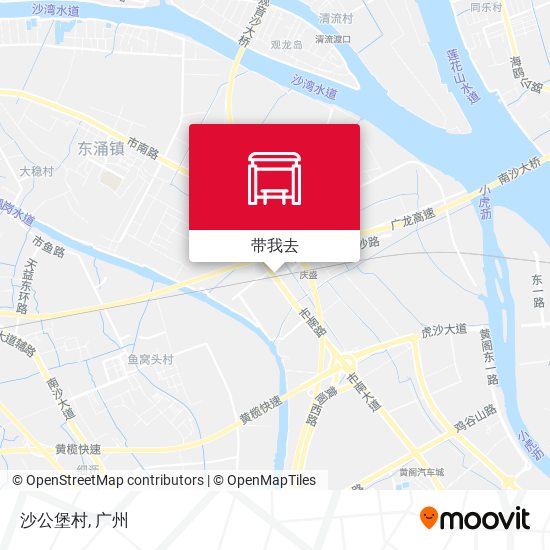 沙公堡村地图