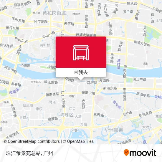 珠江帝景苑总站地图
