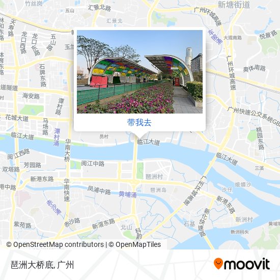 琶洲大桥底地图