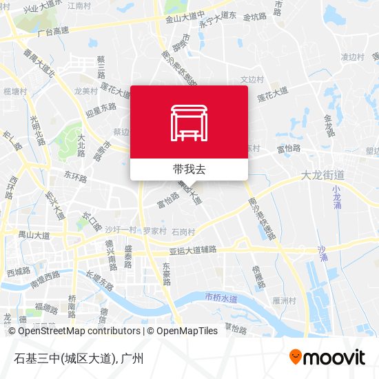 石基三中(城区大道)地图