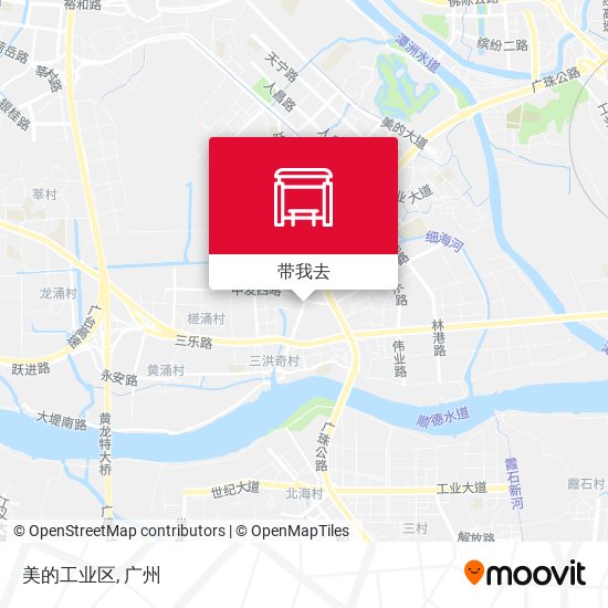 美的工业区地图