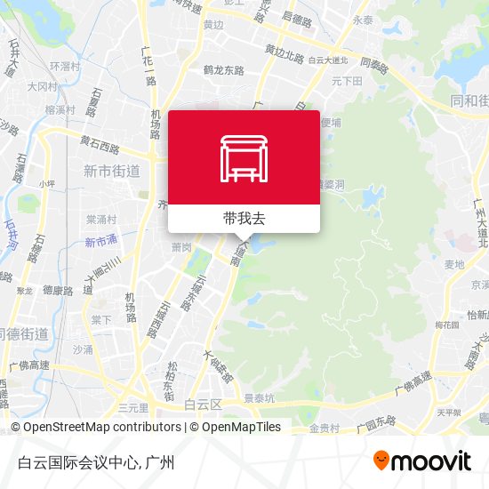 白云国际会议中心地图