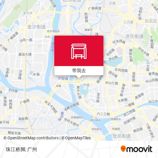 珠江桥脚地图