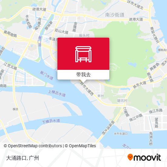 大涌路口地图