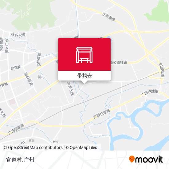 官道村地图
