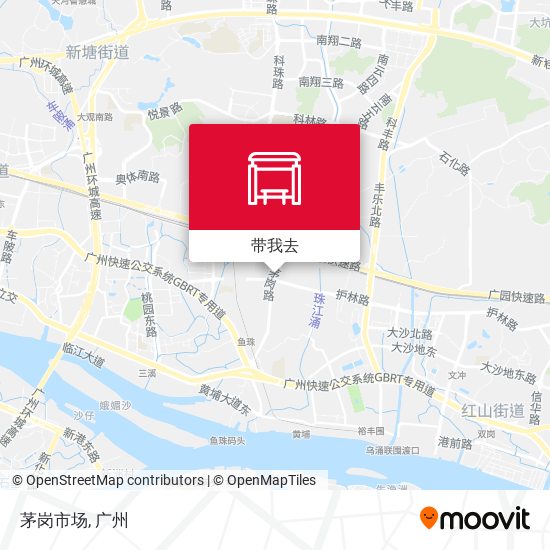 茅岗市场地图