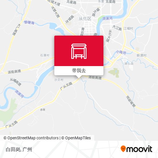 白田岗地图