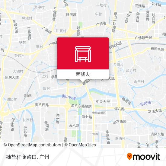 穗盐桂澜路口地图