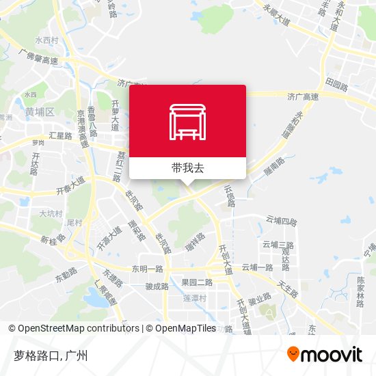 萝格路口地图