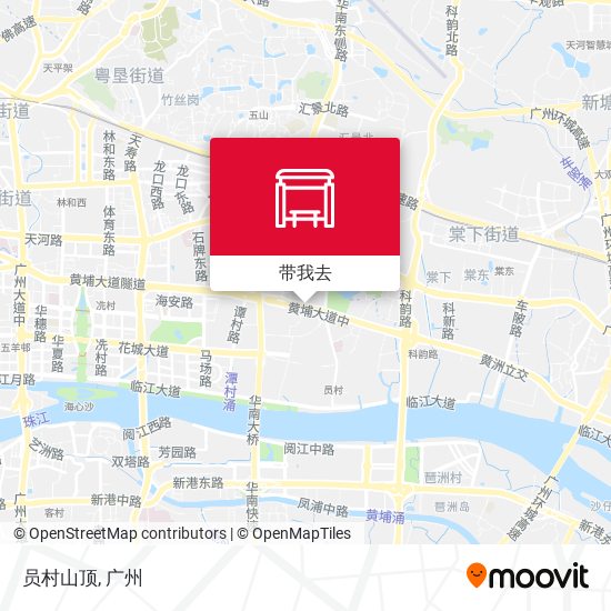 员村山顶地图