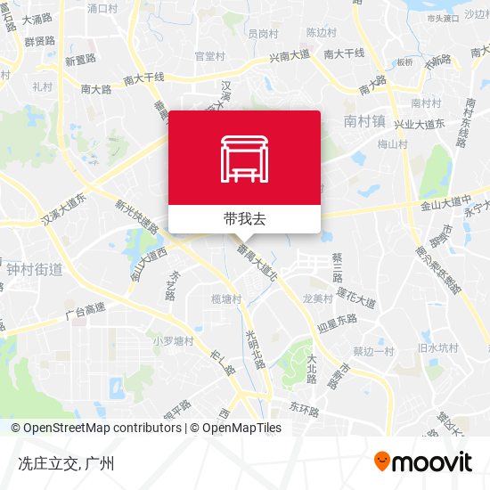 冼庄立交地图