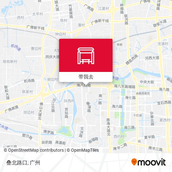 叠北路口地图