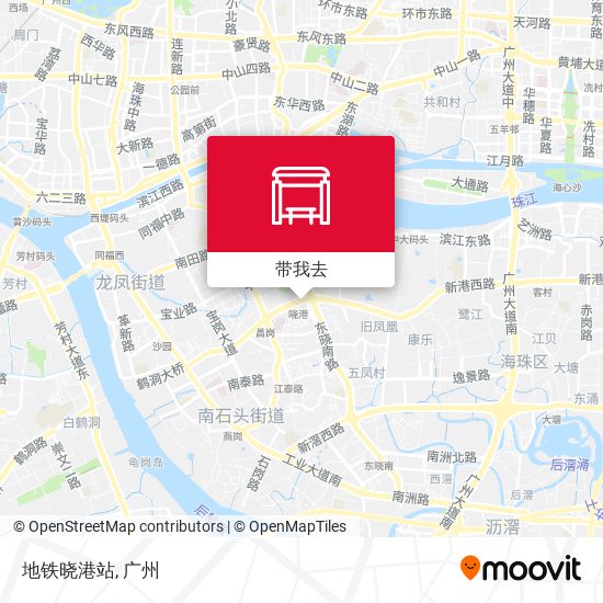 地铁晓港站地图