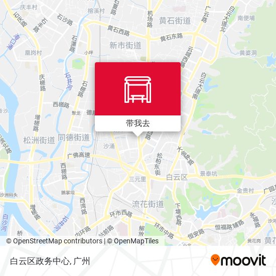 白云区政务中心地图