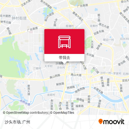沙头市场地图
