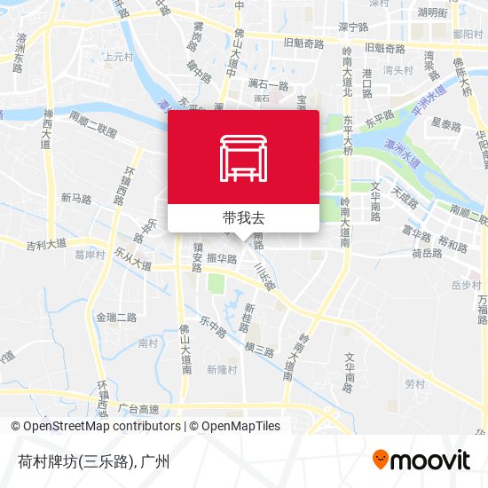 荷村牌坊(三乐路)地图