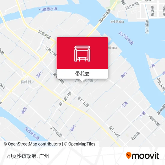 万顷沙镇政府地图