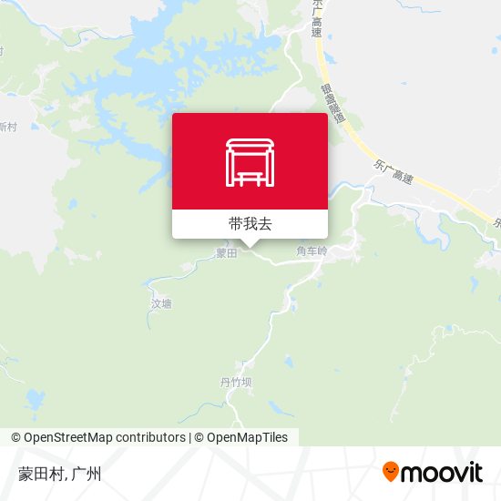 蒙田村地图