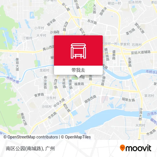 南区公园(南城路)地图