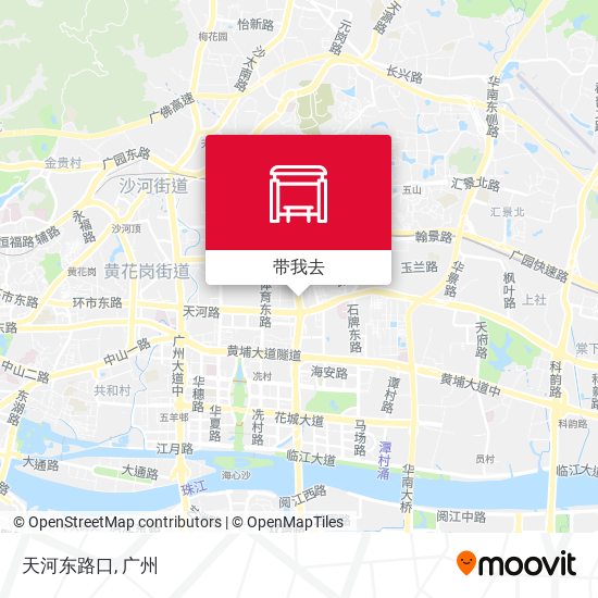 天河东路口地图