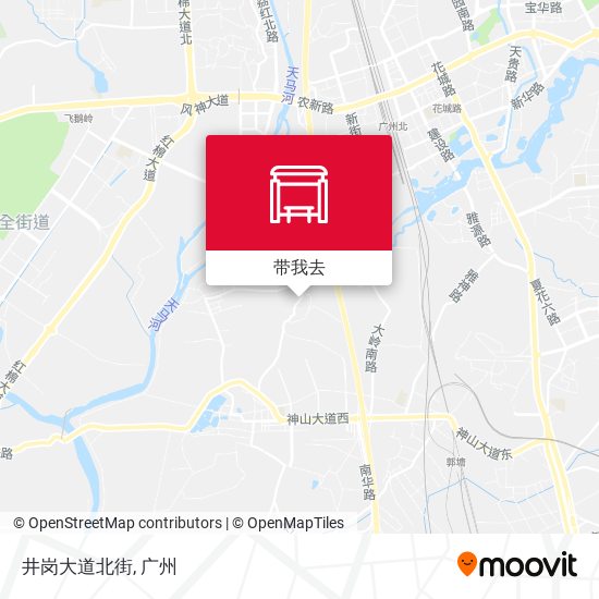 井岗大道北街地图