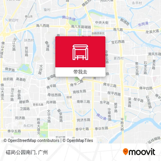 礌岗公园南门地图