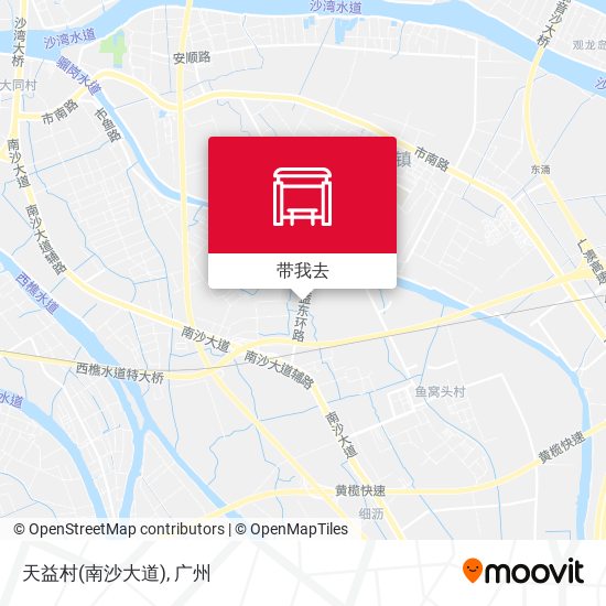 天益村(南沙大道)地图