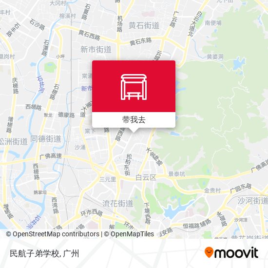 民航子弟学校地图