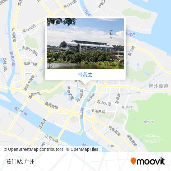 蕉门站地图