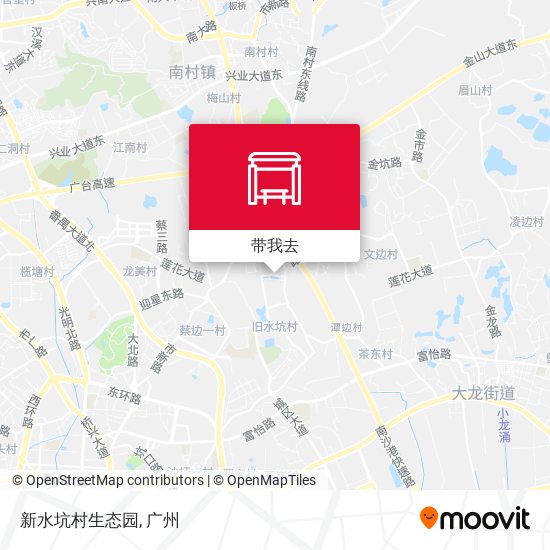 新水坑村生态园地图