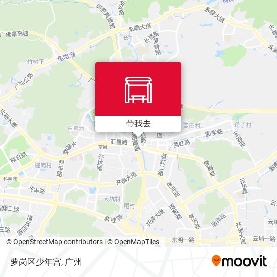 萝岗区少年宫地图