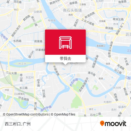 西三村口地图