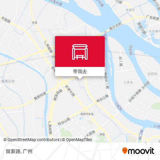 留新路地图