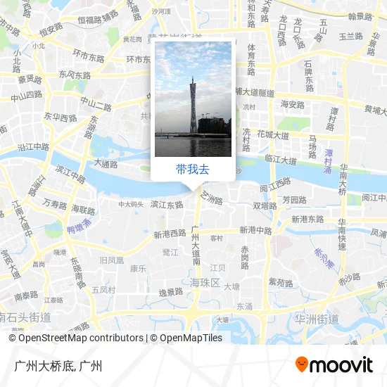 广州大桥底地图
