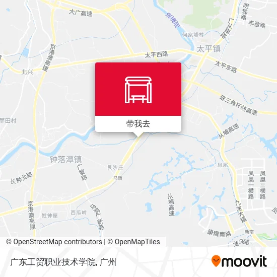广东工贸职业技术学院地图