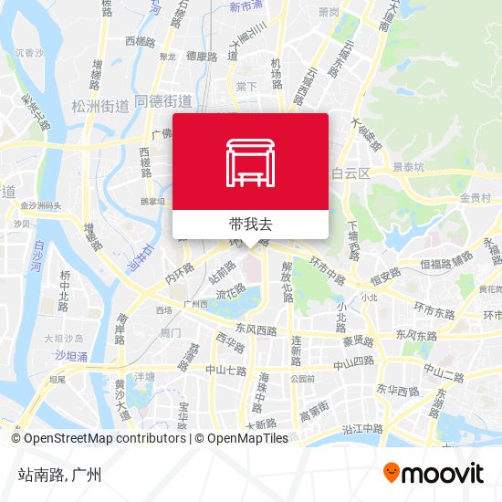站南路地图