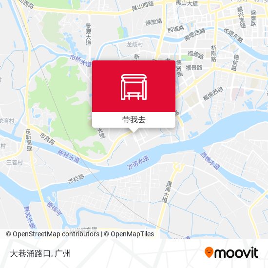 大巷涌路口地图