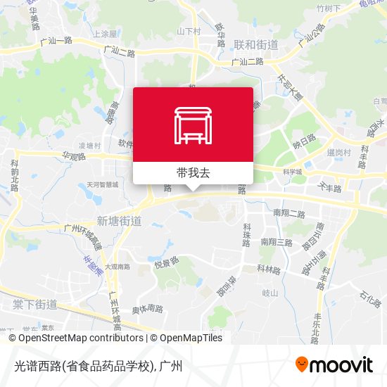 光谱西路(省食品药品学校)地图