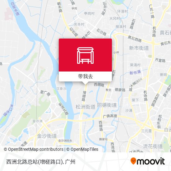 西洲北路总站(增槎路口)地图
