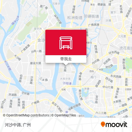 河沙中路地图